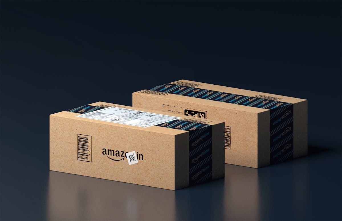 Amazon FBA fulfilment – packed parcels ready to ship